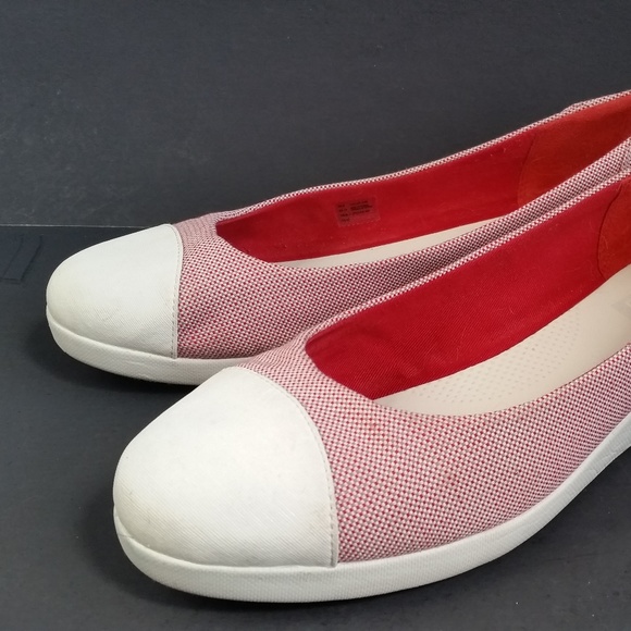 FITFLOP Ballerina Canvas Two Tone Color Sz 10 - Picture 2 of 6